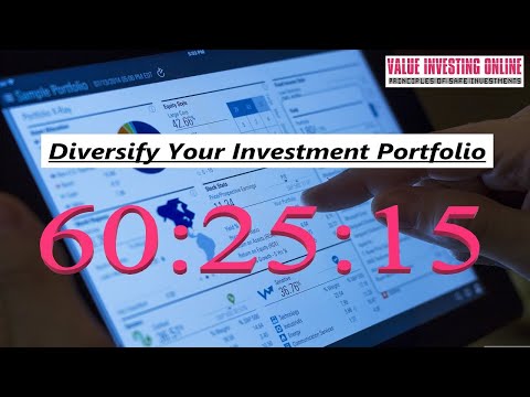 How can you diversify investment portfolio?